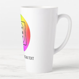 Upload Photo Logo Name Custom Latte mug
