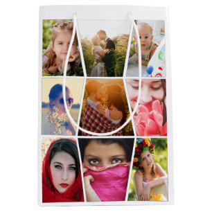 Upload photo medium gift bag