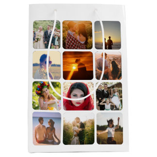 Upload photo medium gift bag
