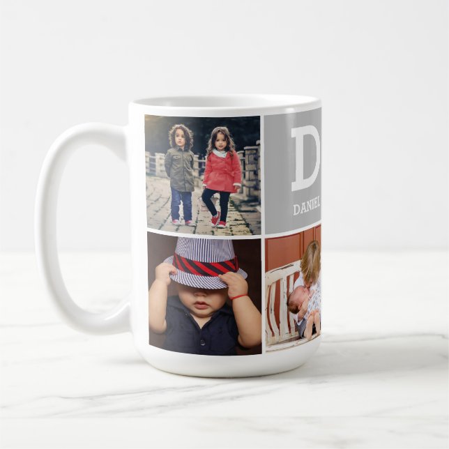 Upload photo monogrammed mug (Left)