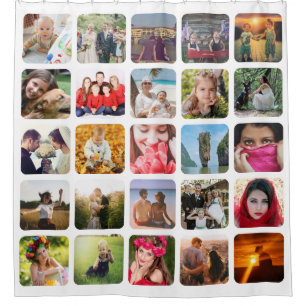 Upload photo shower curtain