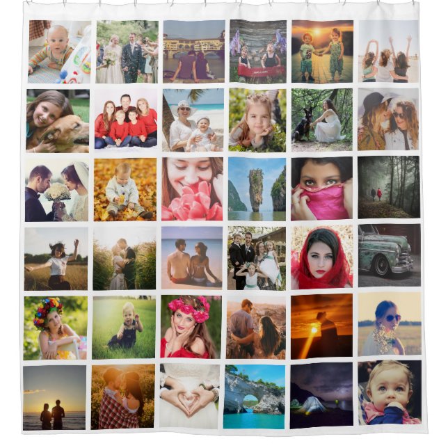 Upload photo shower curtain (Front)