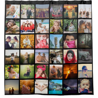 Upload photo shower curtain