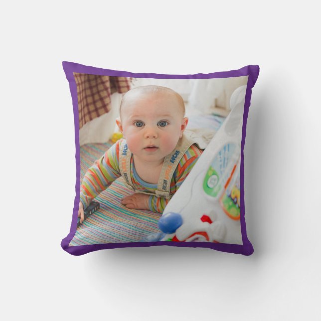 upload photo throw pillow (Front)