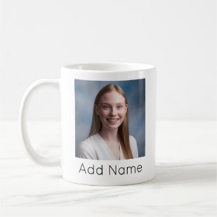 upload picture Custom Photo and Name Personalised Coffee Mug