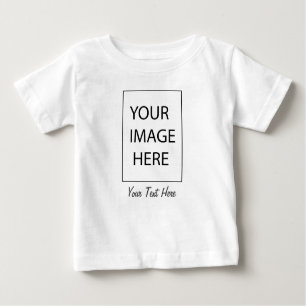 upload picture Custom Photo and text Personalized Baby T-Shirt