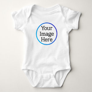upload picture Custom Photo Personalised  Baby Bodysuit