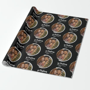 Upload Picture Personalised Photo & text Christmas Wrapping Paper