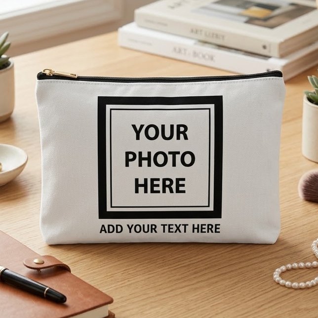 Upload Picture Photo & Add Text – Customise Accessory Pouch (Creator Uploaded)