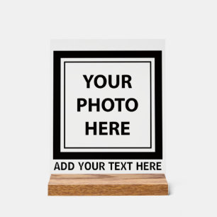 Upload Picture Photo & Add Text – Customise Acrylic Sign