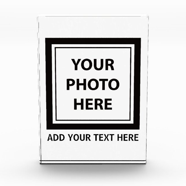 Upload Picture Photo & Add Text – Customise Block (Front)