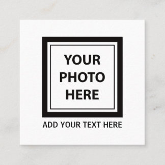 Upload Picture Photo & Add Text – Customise Calling Card