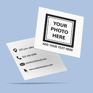 Upload Picture Photo & Add Text – Customise Calling Card