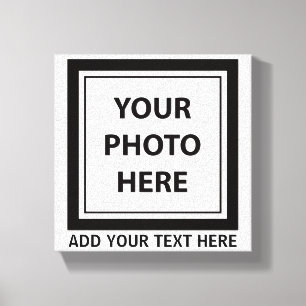 Upload Picture Photo & Add Text – Customise Canvas Print