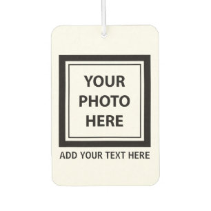 Upload Picture Photo & Add Text – Customise Car Air Freshener