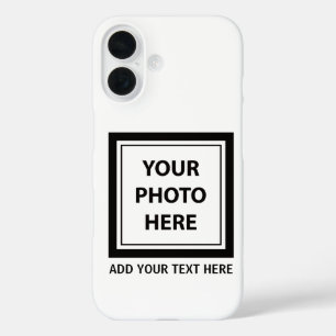 Upload Picture Photo & Add Text – Customise iPhone 16 Case