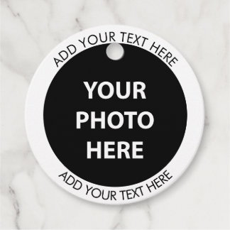 Upload Picture Photo & Add Text – Customise Favour Tags