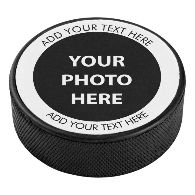 Upload Picture Photo & Add Text – Customise Hockey Puck (3/4)
