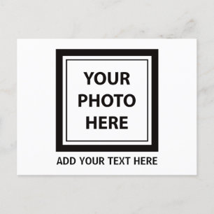 Upload Picture Photo & Add Text – Customise Holiday Postcard