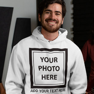 Upload Picture Photo & Add Text – Customise Hoodie