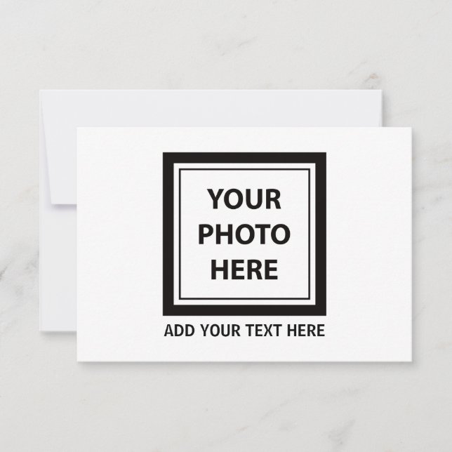 Upload Picture Photo & Add Text – Customise Invitation (Front)