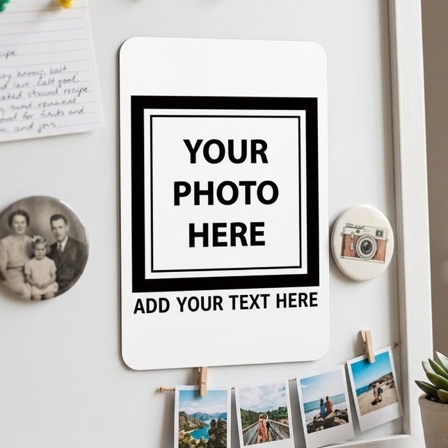 Upload Picture Photo & Add Text – Customise Magnet (Creator Uploaded)