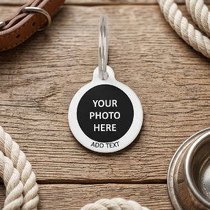Upload Picture Photo & Add Text – Customise Pet Tag