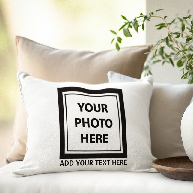 Upload Picture Photo & Add Text – Customise Pillowcase (Creator Uploaded)