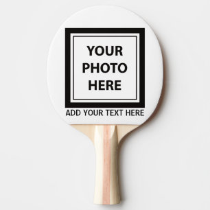 Upload Picture Photo & Add Text – Customise Ping Pong Paddle