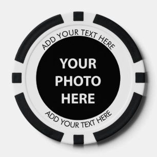 Upload Picture Photo & Add Text – Customise Poker Chips