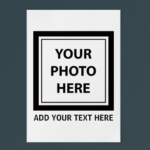 Upload Picture Photo & Add Text – Customise Poster