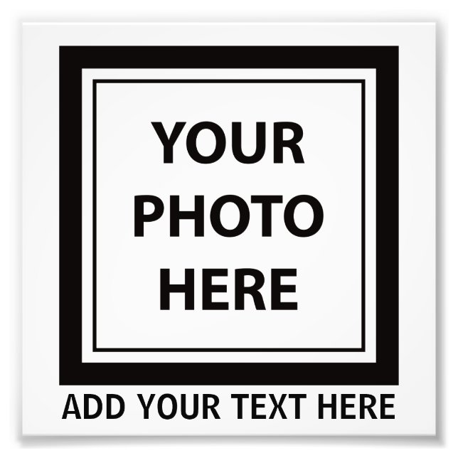 Upload Picture Photo & Add Text – Customise Print (Front)