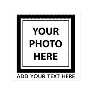 Upload Picture Photo & Add Text – Customise Self-inking Stamp