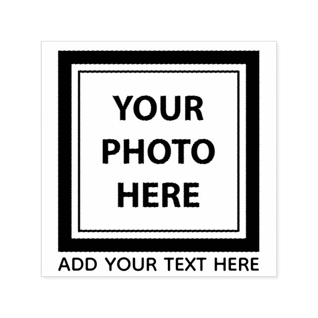 Upload Picture Photo & Add Text – Customise Self-inking Stamp (Design)