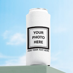 Upload Picture Photo & Add Text – Customise Seltzer Can Cooler