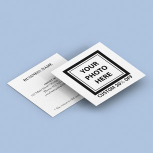 Upload Picture Photo & Add Text – Customise Simple Discount Card