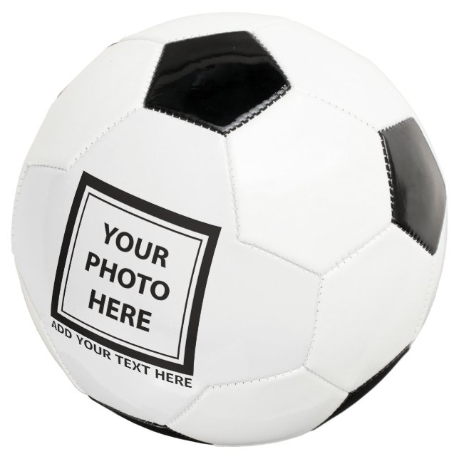Upload Picture Photo & Add Text – Customise Soccer Ball (Three Quarter)