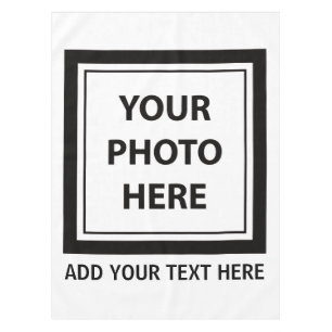 Upload Picture Photo & Add Text – Customise Tablecloth