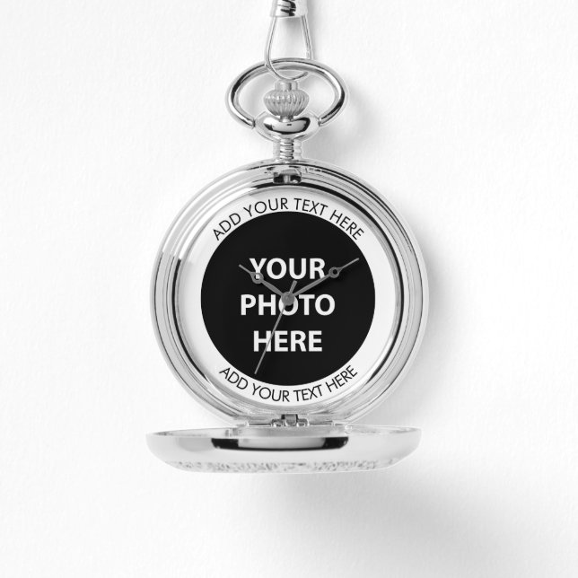 Upload Picture Photo & Add Text – Customise Watch (Front)