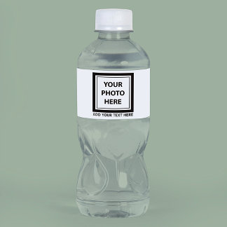 Upload Picture Photo & Add Text – Customise Water Bottle Label