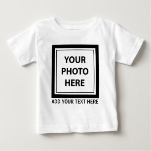 Upload Picture Photo & Add Text – Customize Baby T-Shirt