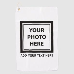 Upload Picture Photo & Add Text – Customize Golf Towel