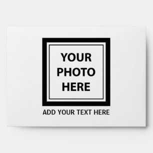Upload Picture Photo & Add Text – Return Address Envelope