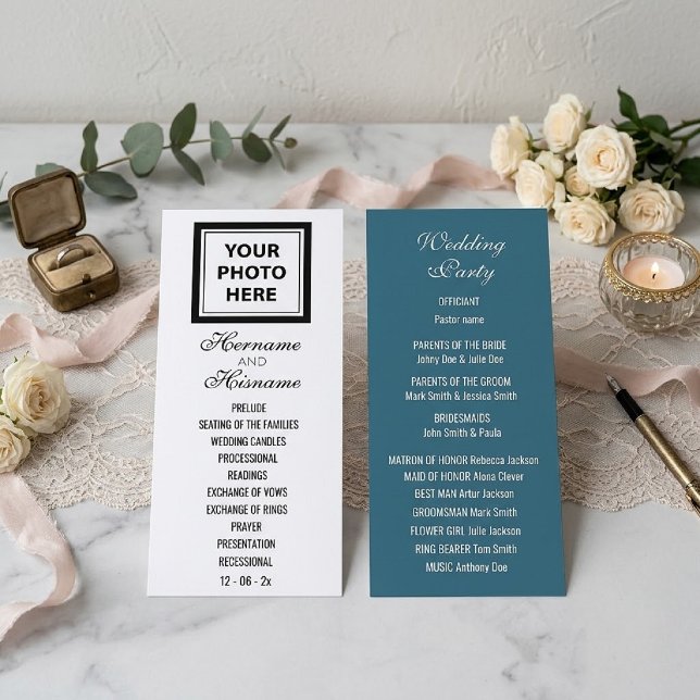 Upload Picture Photo & Add Text – Wedding Party Programme (Creator Uploaded)