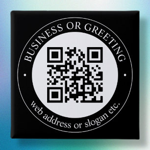 Upload QR code or Logo   Modern Black Button
