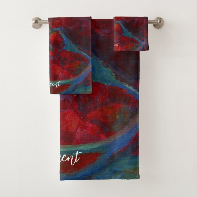Upload Your Artwork | Turn Custom Painting to Bath Towel Set (Insitu)