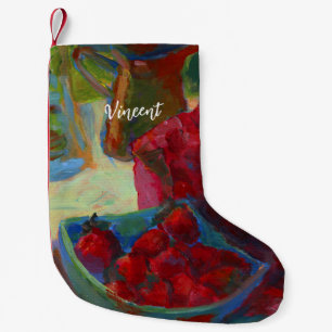 Upload Your Artwork Turn Custom Painting to Small Christmas Stocking