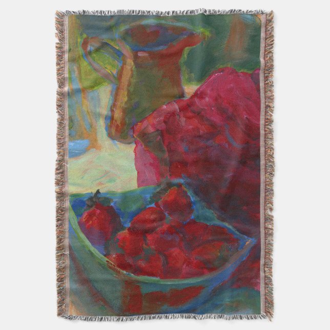 Upload Your Artwork | Turn Custom Painting to  Throw Blanket (Front Vertical)