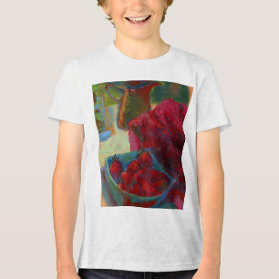 Upload Your Artwork   Turn Custom Painting to  Tri-Blend Shirt