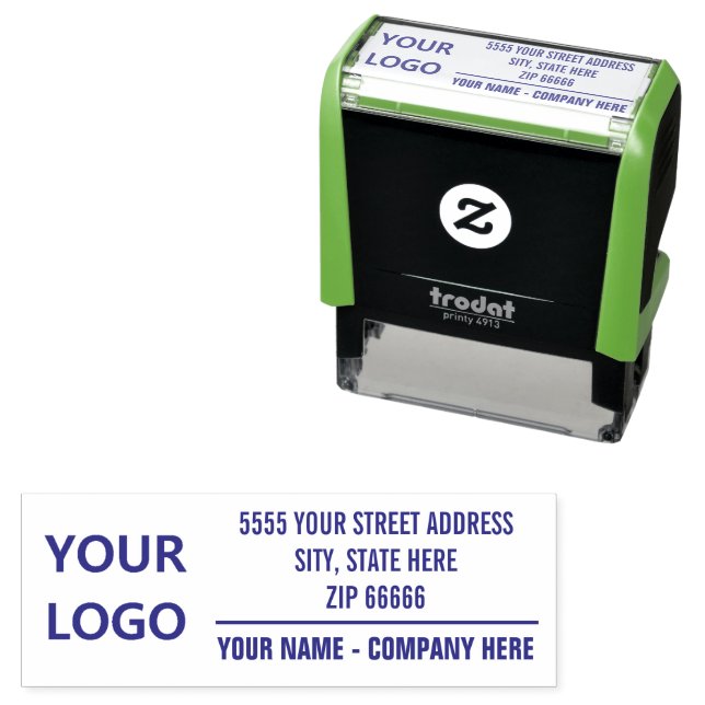 Upload Your Business Logo Add Name Address Stamp (In Situ)